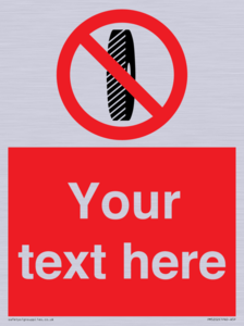 Custom Do Not Change Grinding Wheel Sign